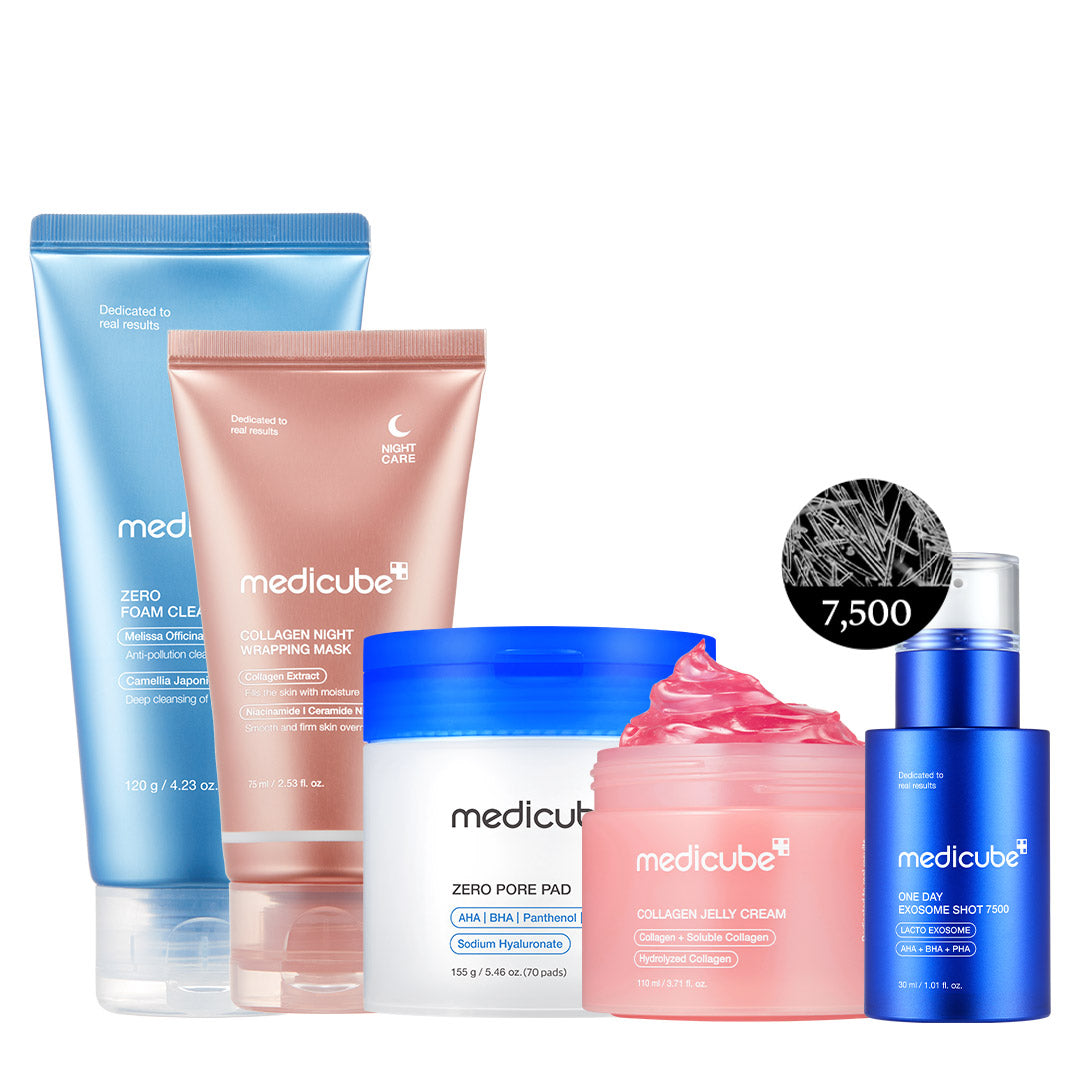 MEDICUBE Kit de Skincare Glass Glow 7 Dias