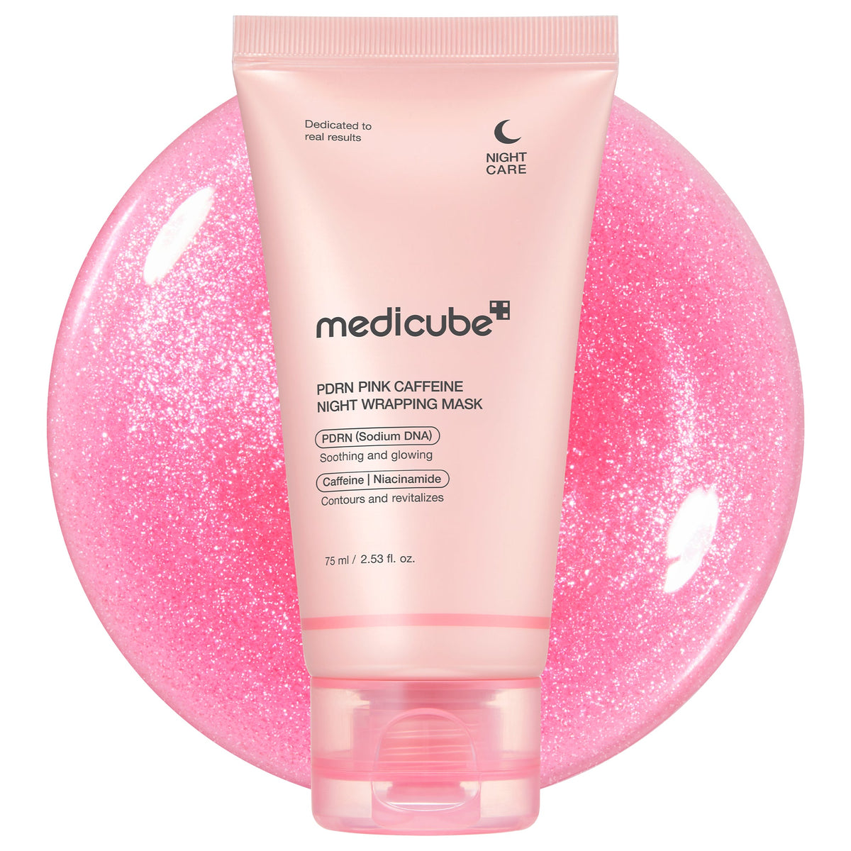 MEDICUBE Máscara Envolvente Noturna PDRN Pink de Cafeína