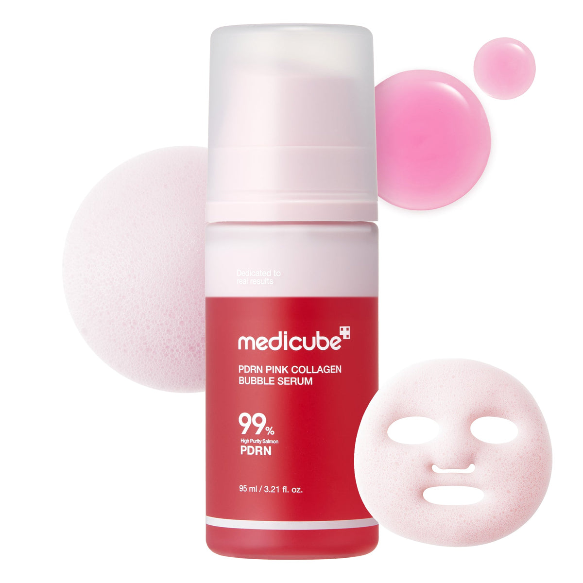 MEDICUBE Sérum Bubble de Colágeno PDRN Pink