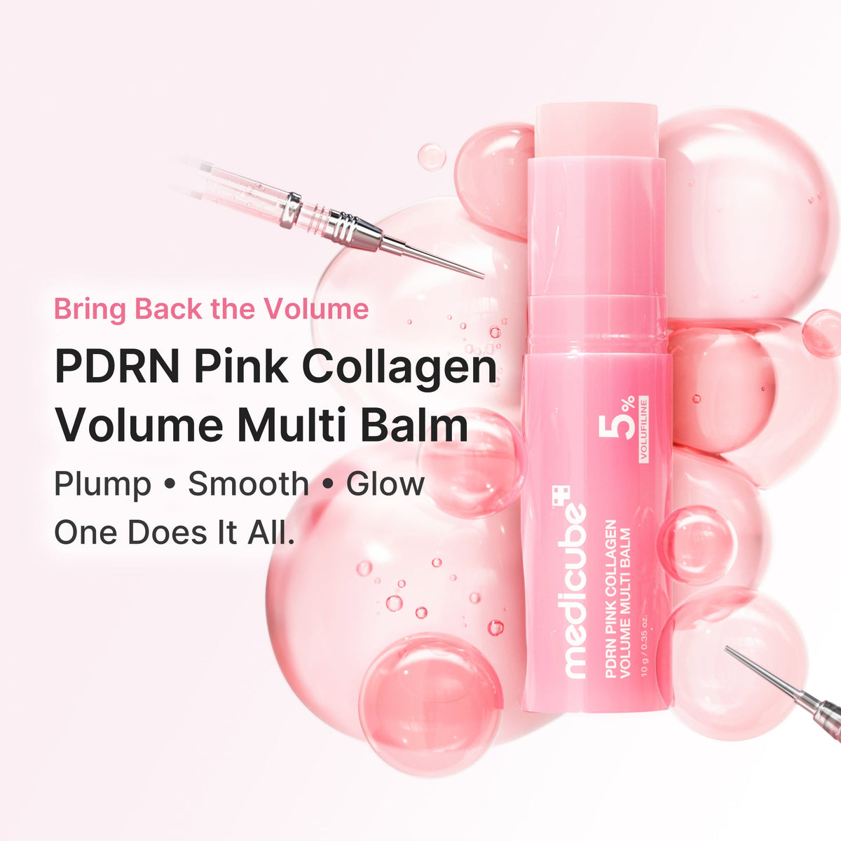 MEDICUBE Bálsamo Multiuso Volumizador de Colágeno PDRN Pink