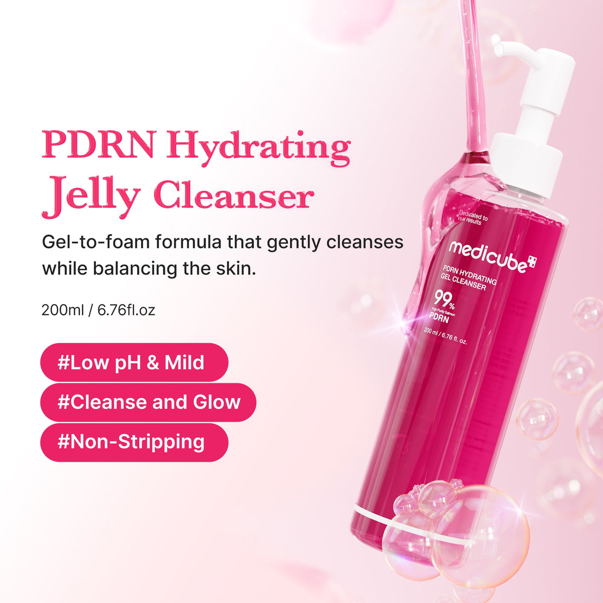 MEDICUBE Gel de Limpeza PDRN Pink