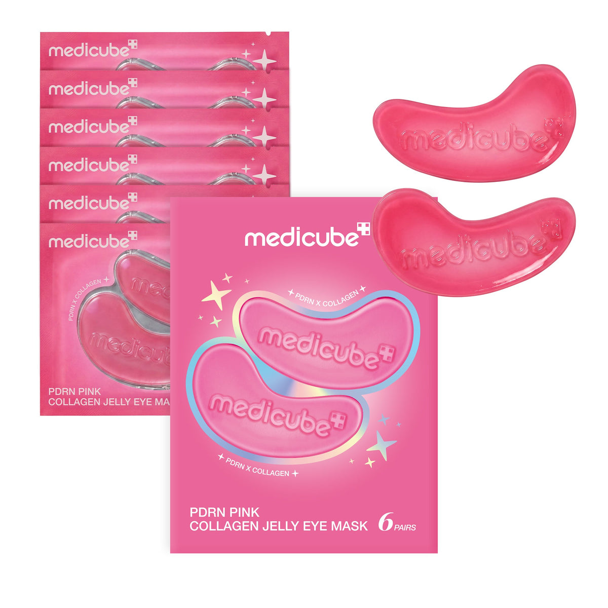 MEDICUBE Máscara em Gel para Olhos de Colágeno PDRN Pink