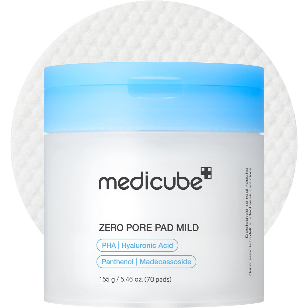 MEDICUBE Toner Pads Zero Poros de Madecassosídeo (Suave)