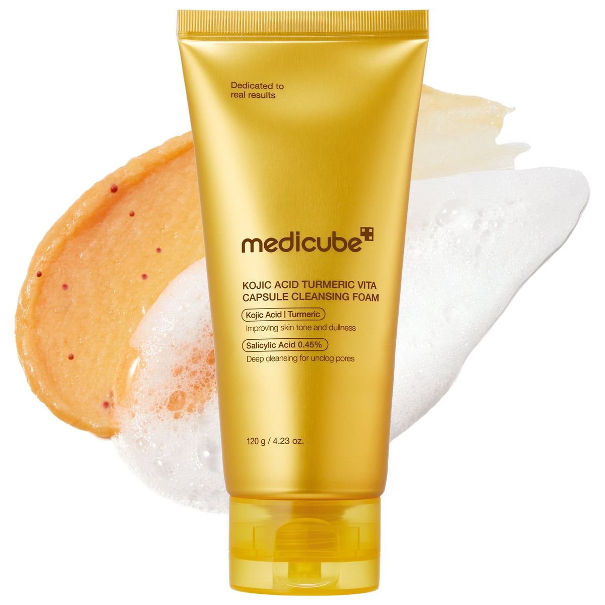 MEDICUBE Espuma de Limpeza Vita em Cápsulas de Ácido Kójico e Cúrcuma