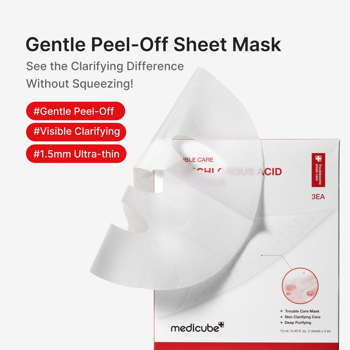 MEDICUBE Máscara Peeling de Ácido Hipocloroso