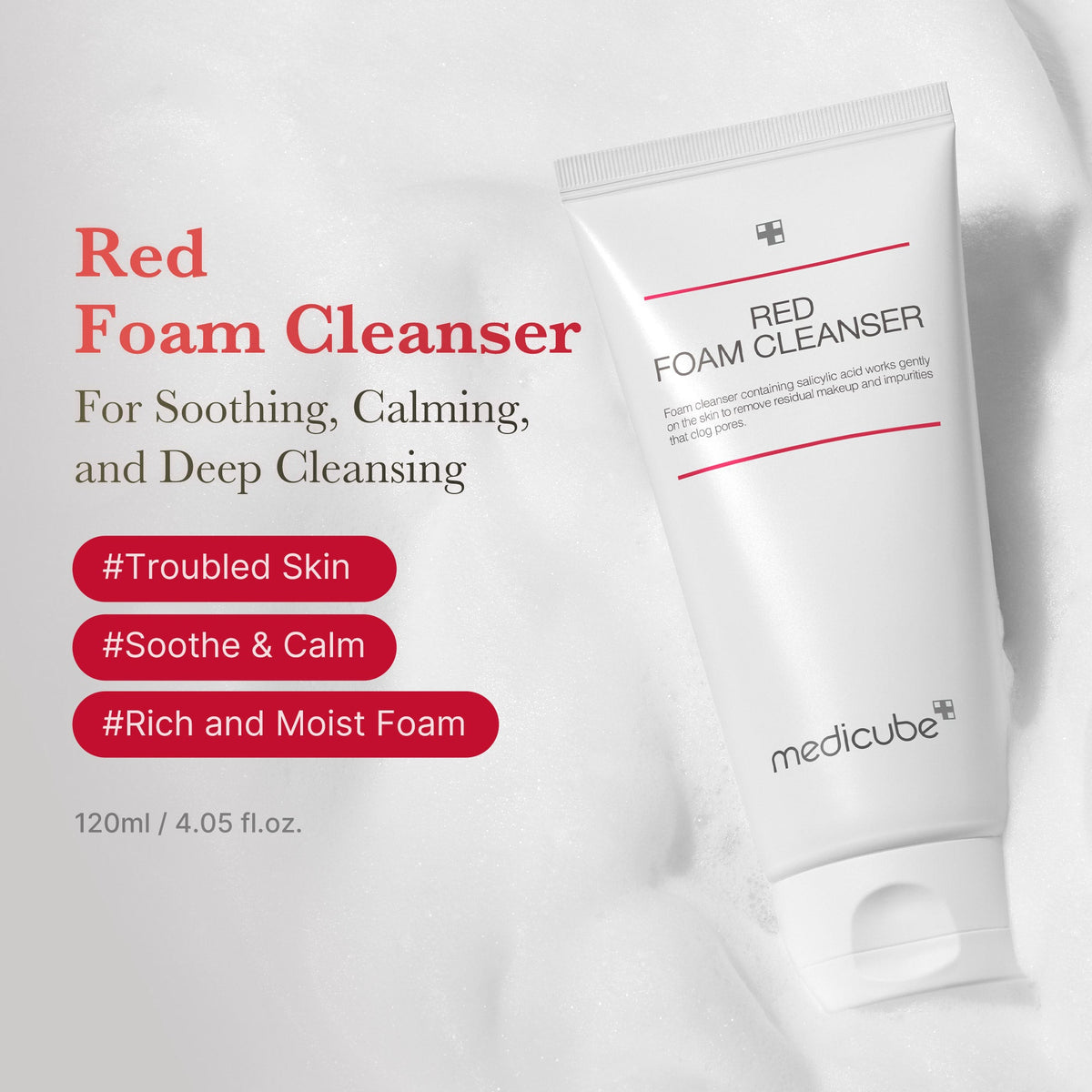 MEDICUBE Espuma de Limpeza Red