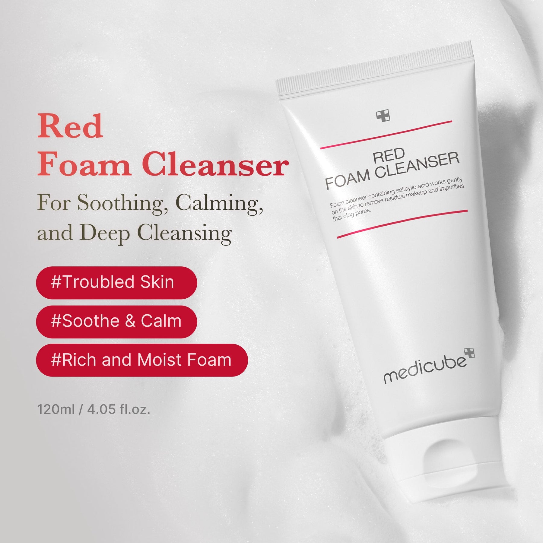 MEDICUBE Espuma de Limpeza Red