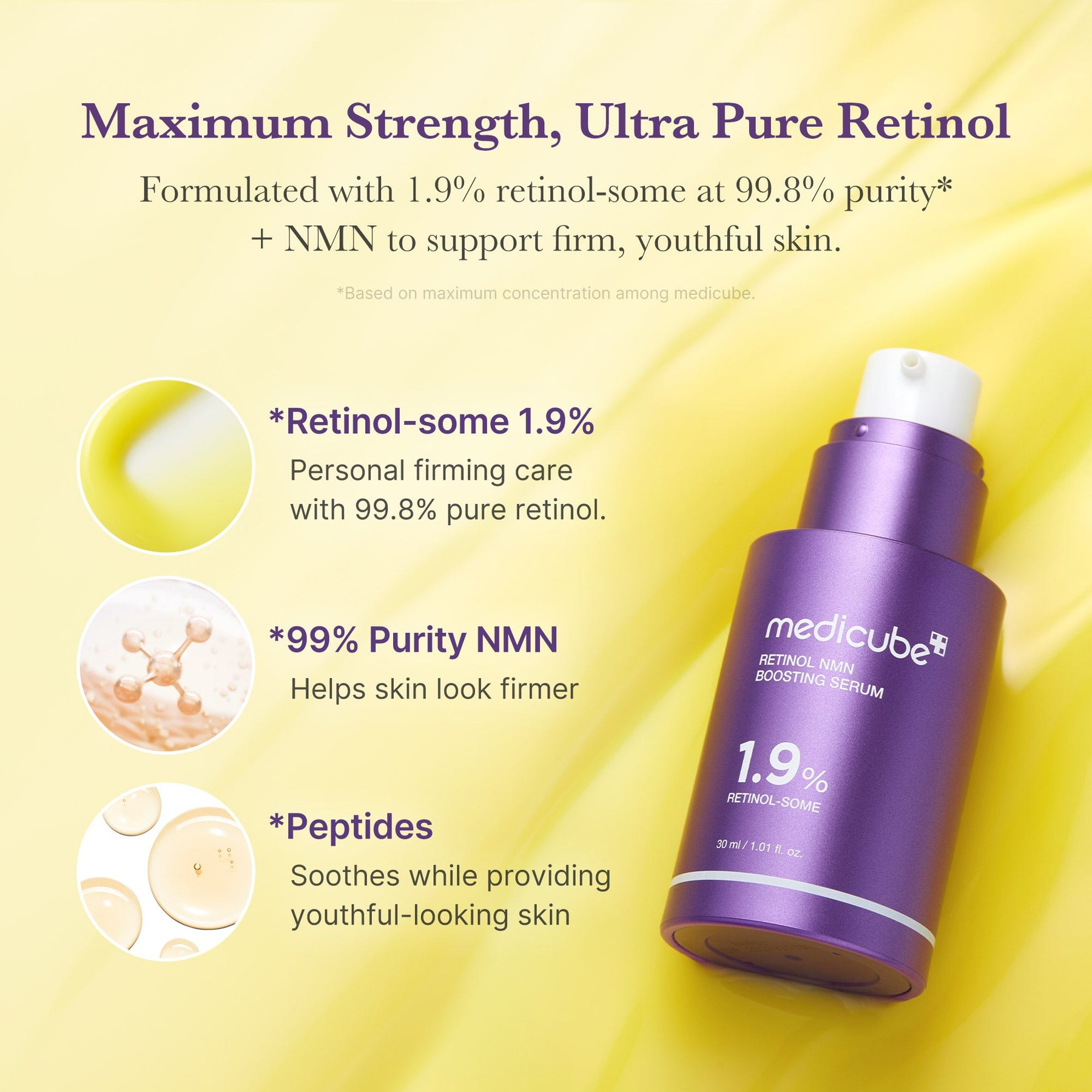 MEDICUBE Sérum Booster de Retinol e NMN