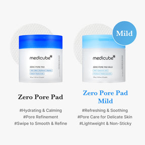 MEDICUBE Toner Pads Zero Poros de Madecassosídeo (Suave)
