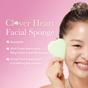 MEDICUBE Esponja Facial Clover Heart