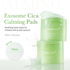MEDICUBE Toner Pads Calmantes de Exossomos e Cica