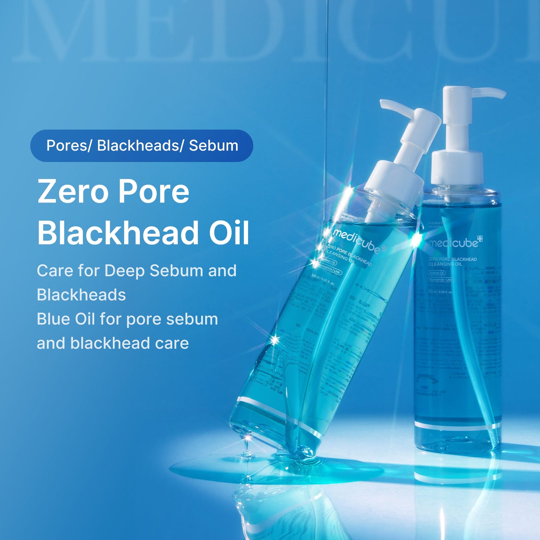 MEDICUBE Óleo de Limpeza Facial Zero Poros Anticravos