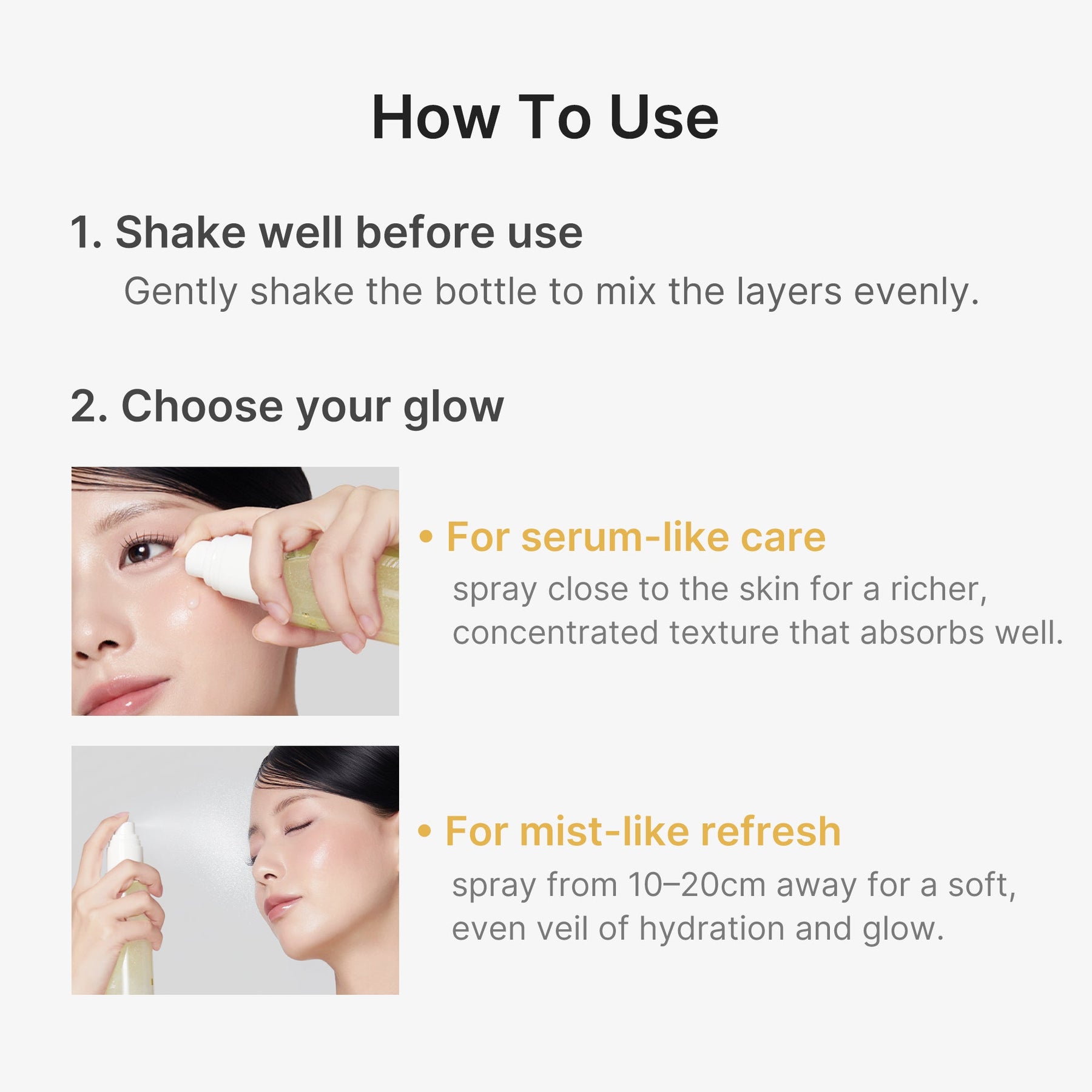 MEDICUBE Sérum Mist em Gel Gold de Ácido Kójico, Cúrcuma e Vitaminas