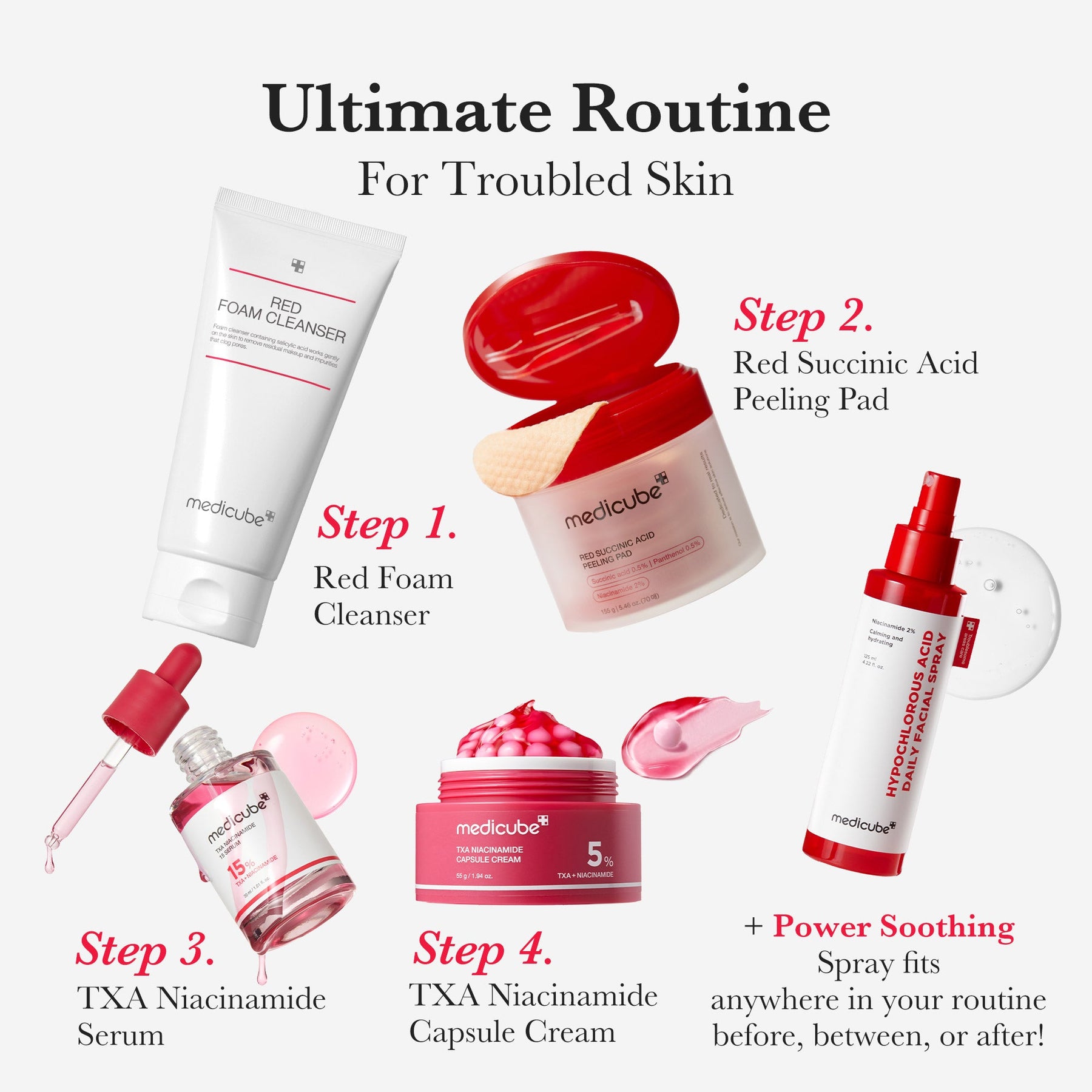 MEDICUBE Espuma de Limpeza Red