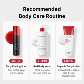 MEDICUBE Shot Peeling Corporal de Limpeza Red