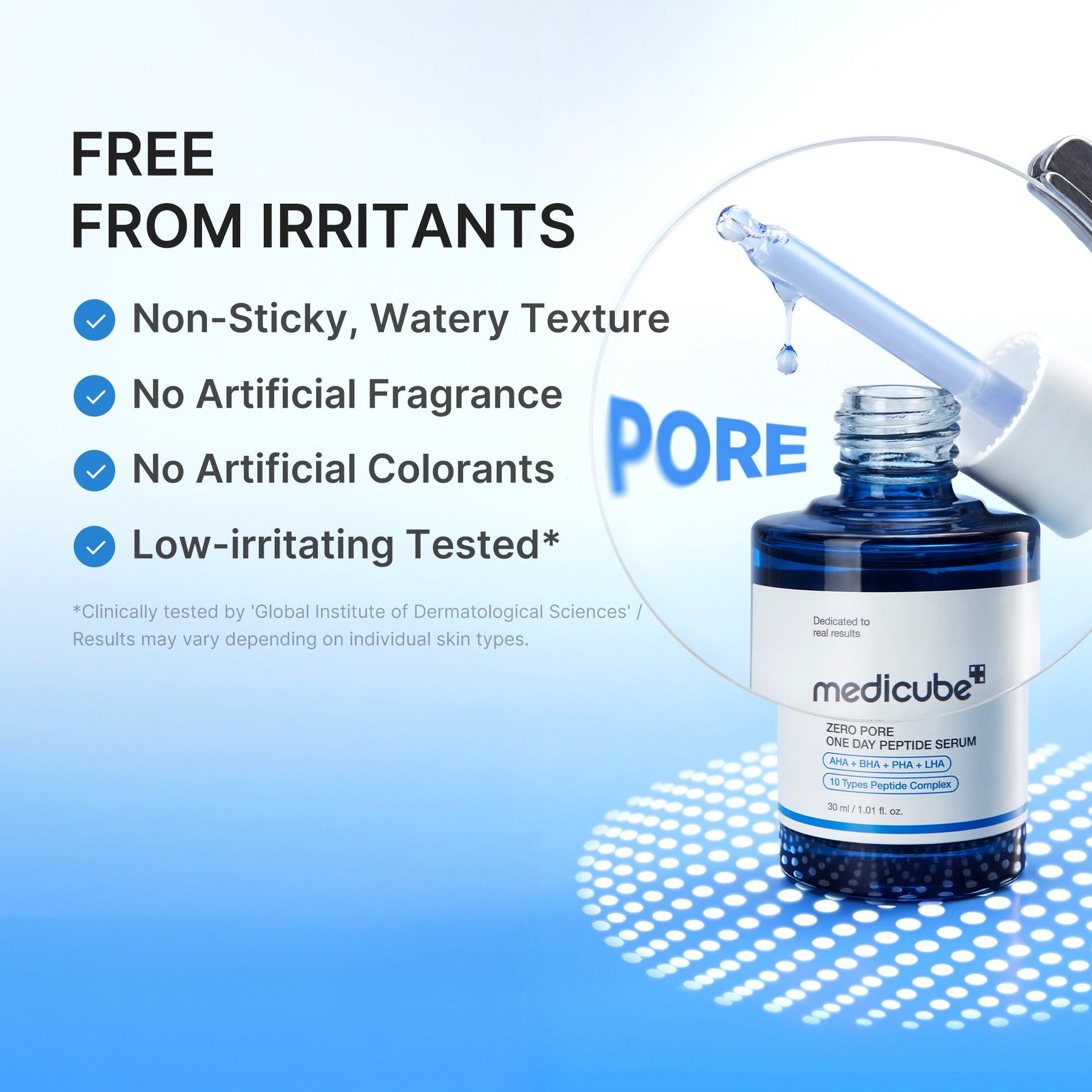 MEDICUBE Sérum One Day de Peptídeo Zero Poros