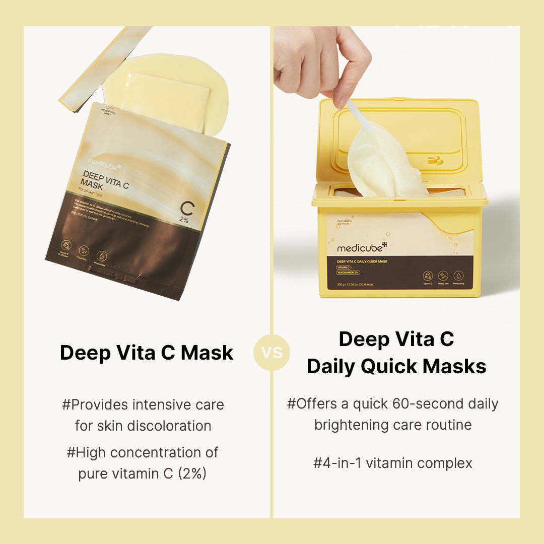 MEDICUBE Máscaras Expressas Diárias de Vitamina C Deep