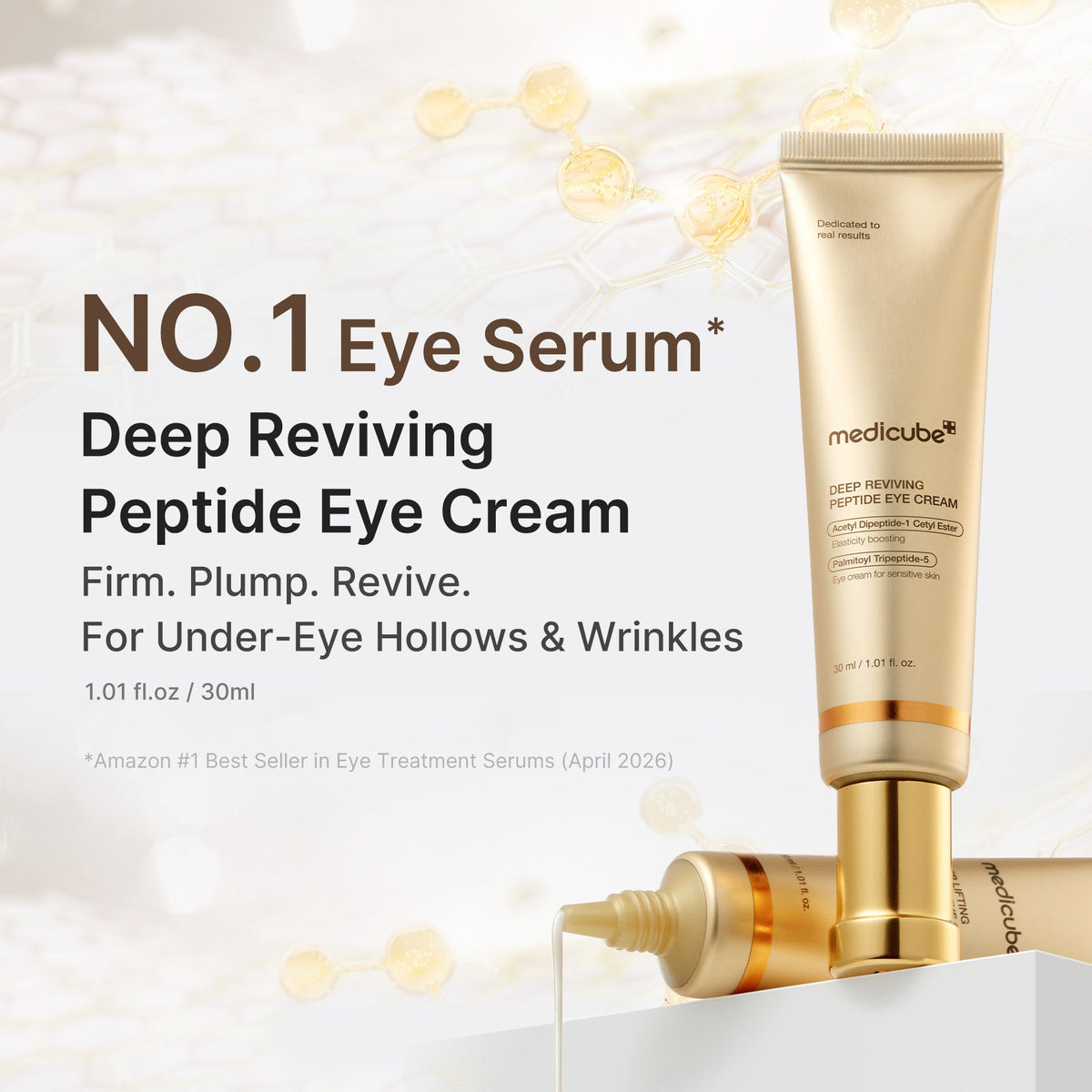 MEDICUBE Creme Revitalizante de Peptídeo para Olhos Deep