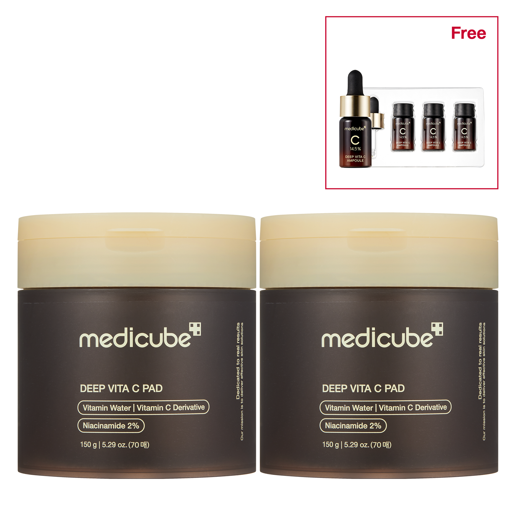 MEDICUBE Toner Pads de Vitamina C Deep