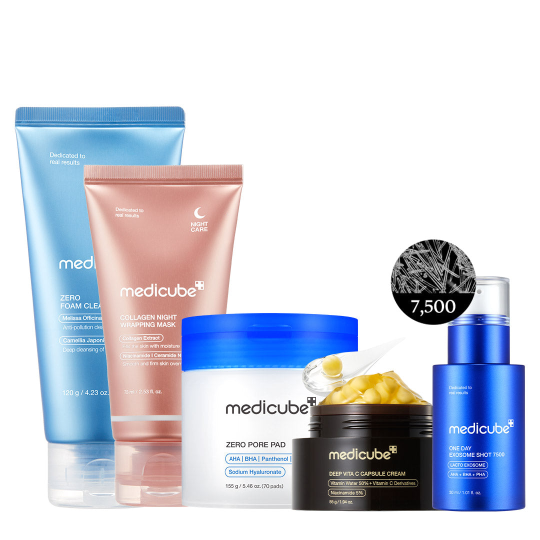 MEDICUBE Kit de Skincare Glass Glow 7 Dias