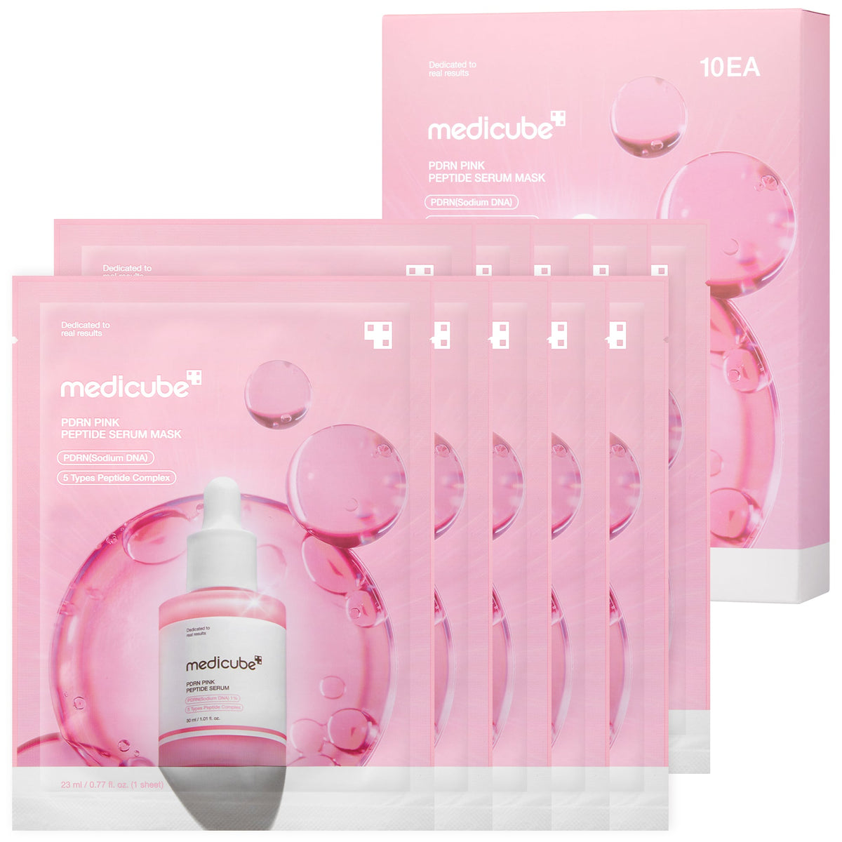 MEDICUBE Máscara Ampola de Peptídeo PDRN Pink