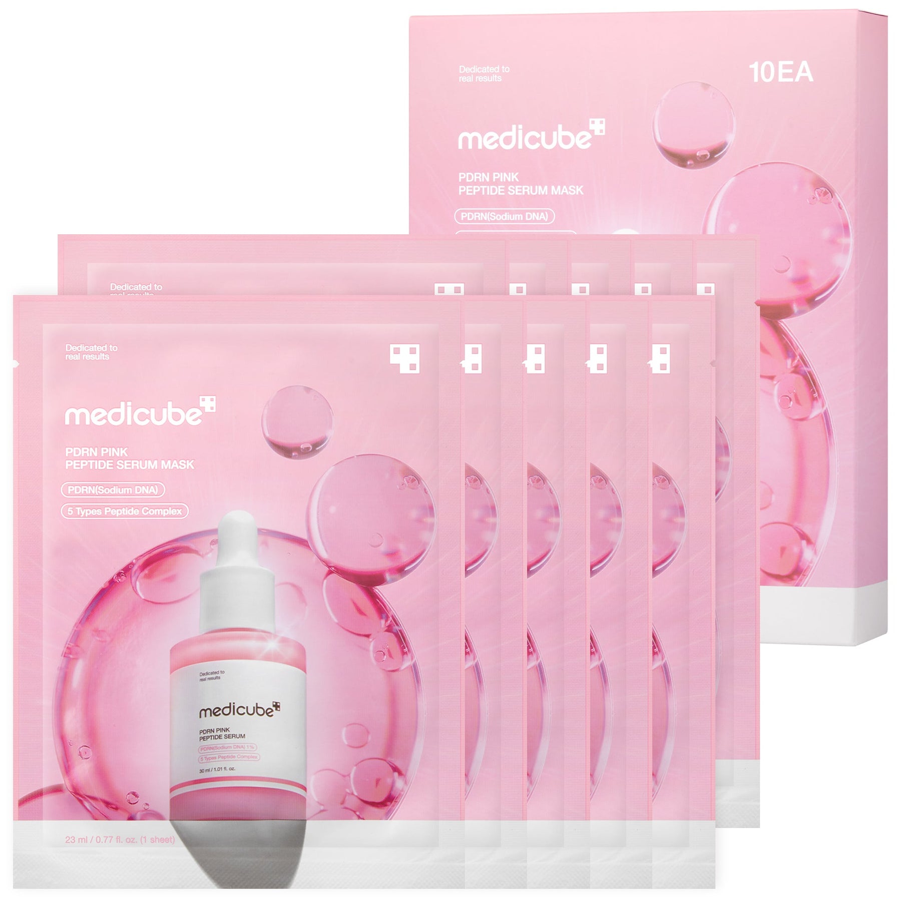 MEDICUBE Máscara Ampola de Peptídeo PDRN Pink