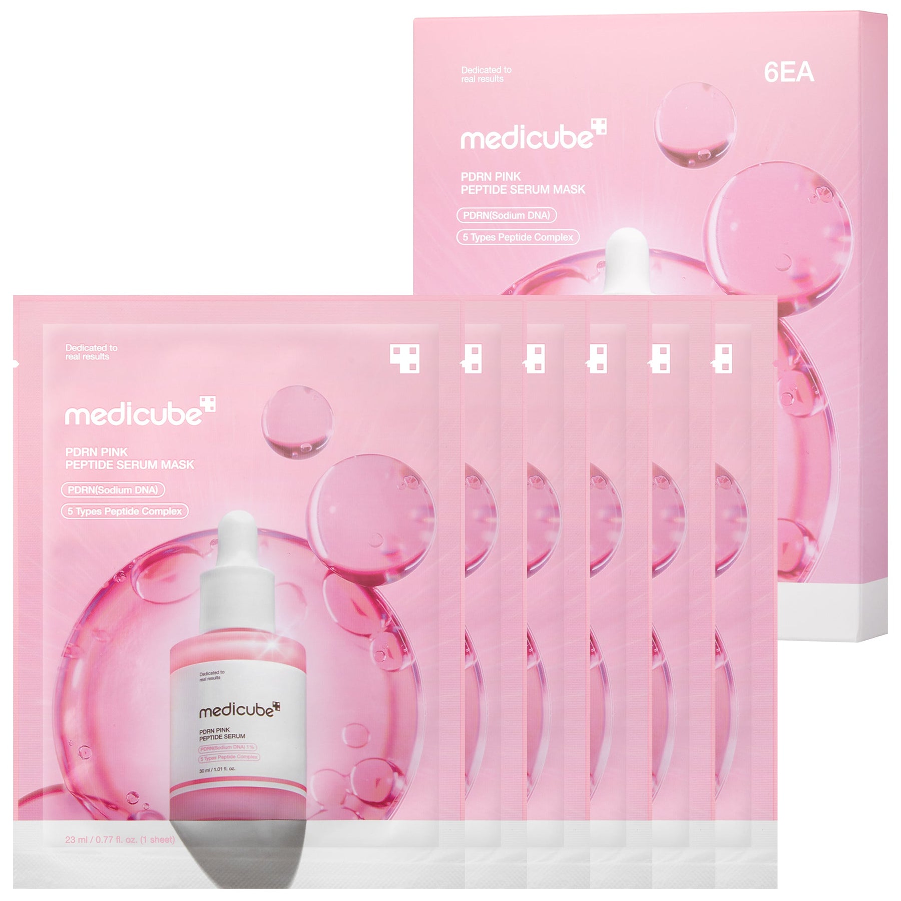 MEDICUBE Máscara Ampola de Peptídeo PDRN Pink