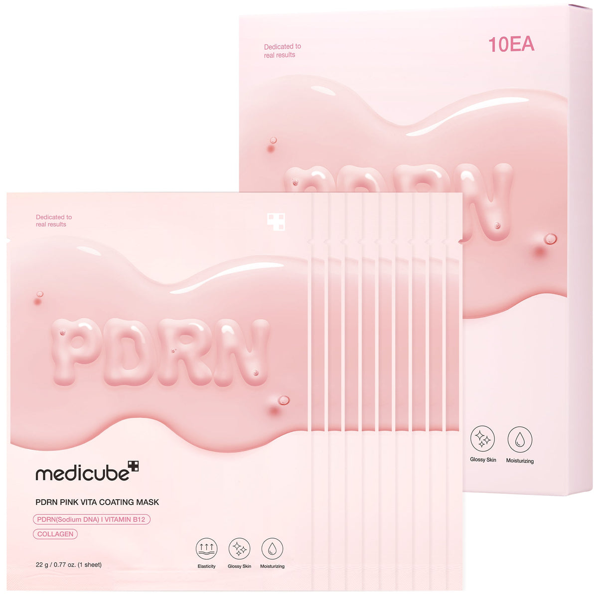 MEDICUBE Máscara Facial Vita Coating PDRN Pink