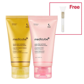 MEDICUBE Máscara Envolvente Noturna PDRN Pink de Cafeína