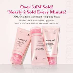 MEDICUBE Máscara Envolvente Noturna PDRN Pink de Cafeína