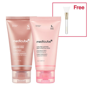 MEDICUBE Máscara Envolvente Noturna PDRN Pink de Cafeína