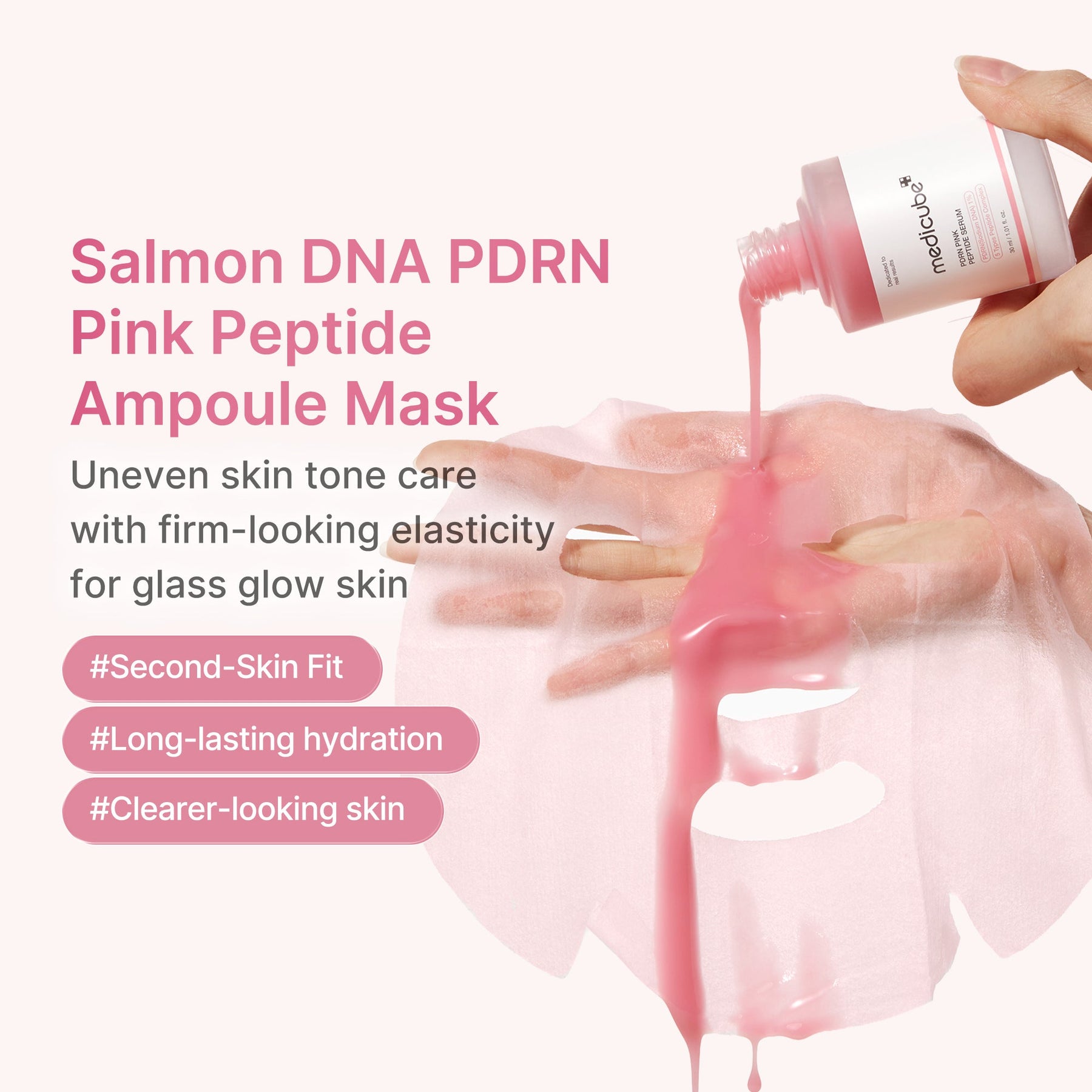 MEDICUBE Máscara Ampola de Peptídeo PDRN Pink