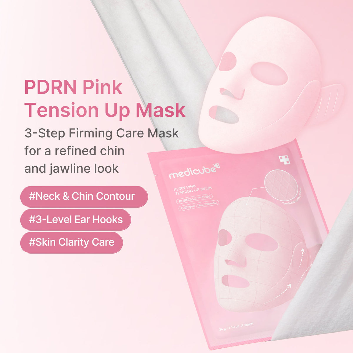 MEDICUBE Máscara Tensora PDRN Pink