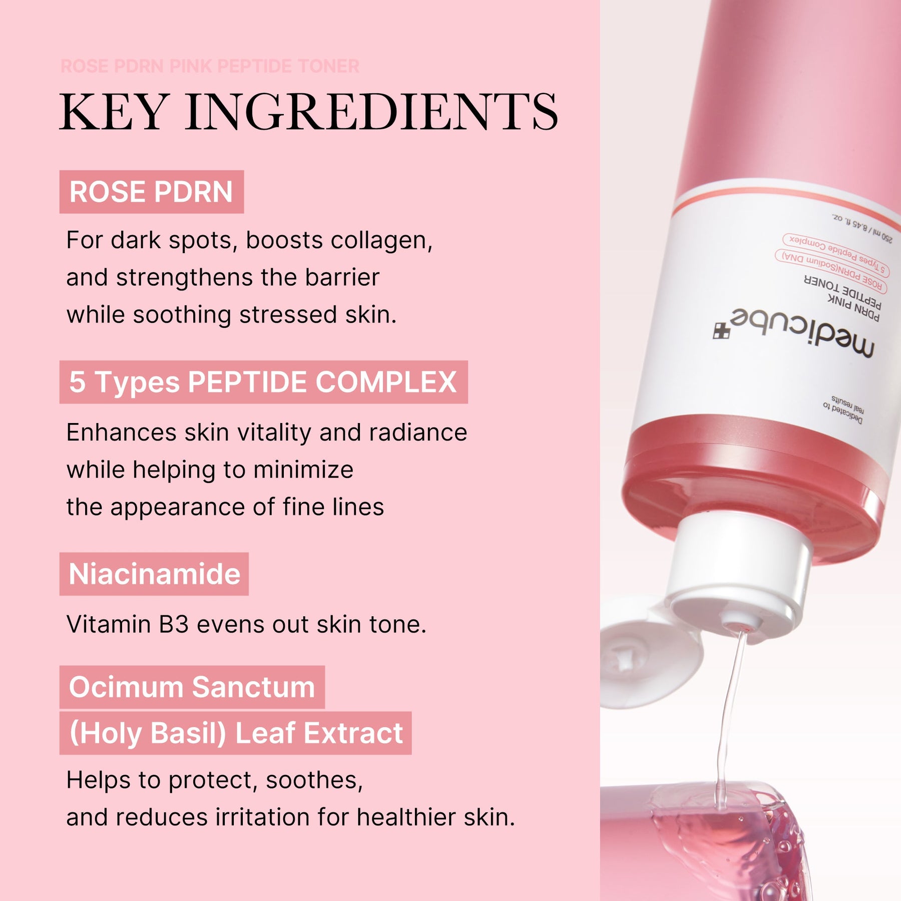 MEDICUBE Tônico de Peptídeo PDRN Pink