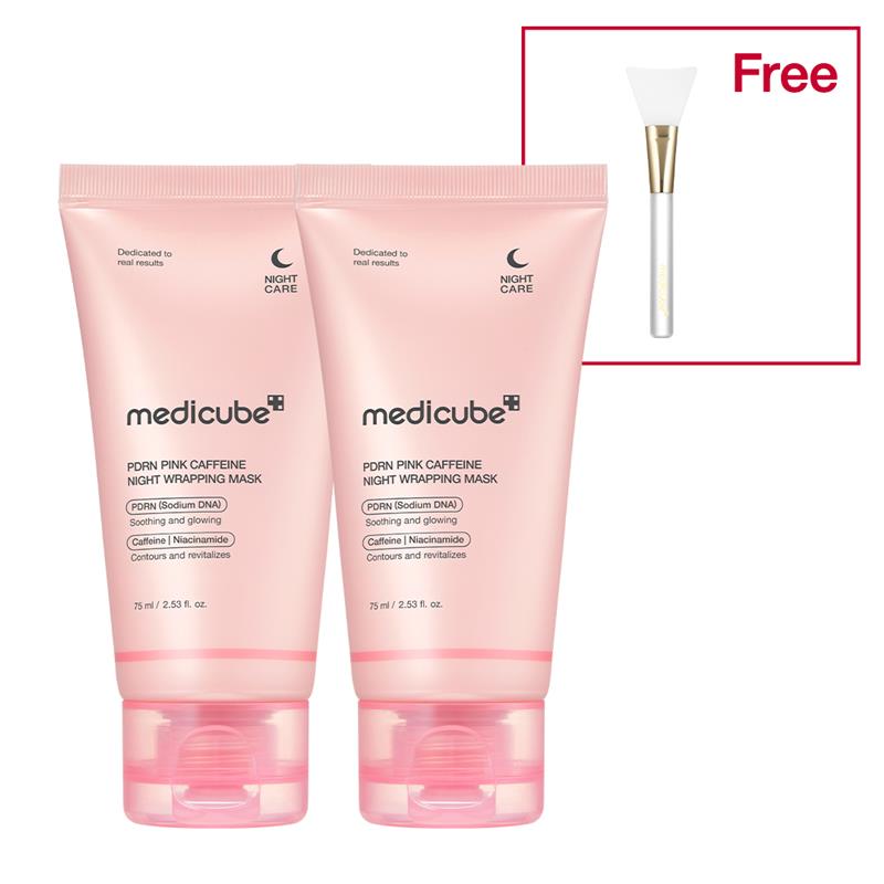 MEDICUBE Máscara Envolvente Noturna PDRN Pink de Cafeína