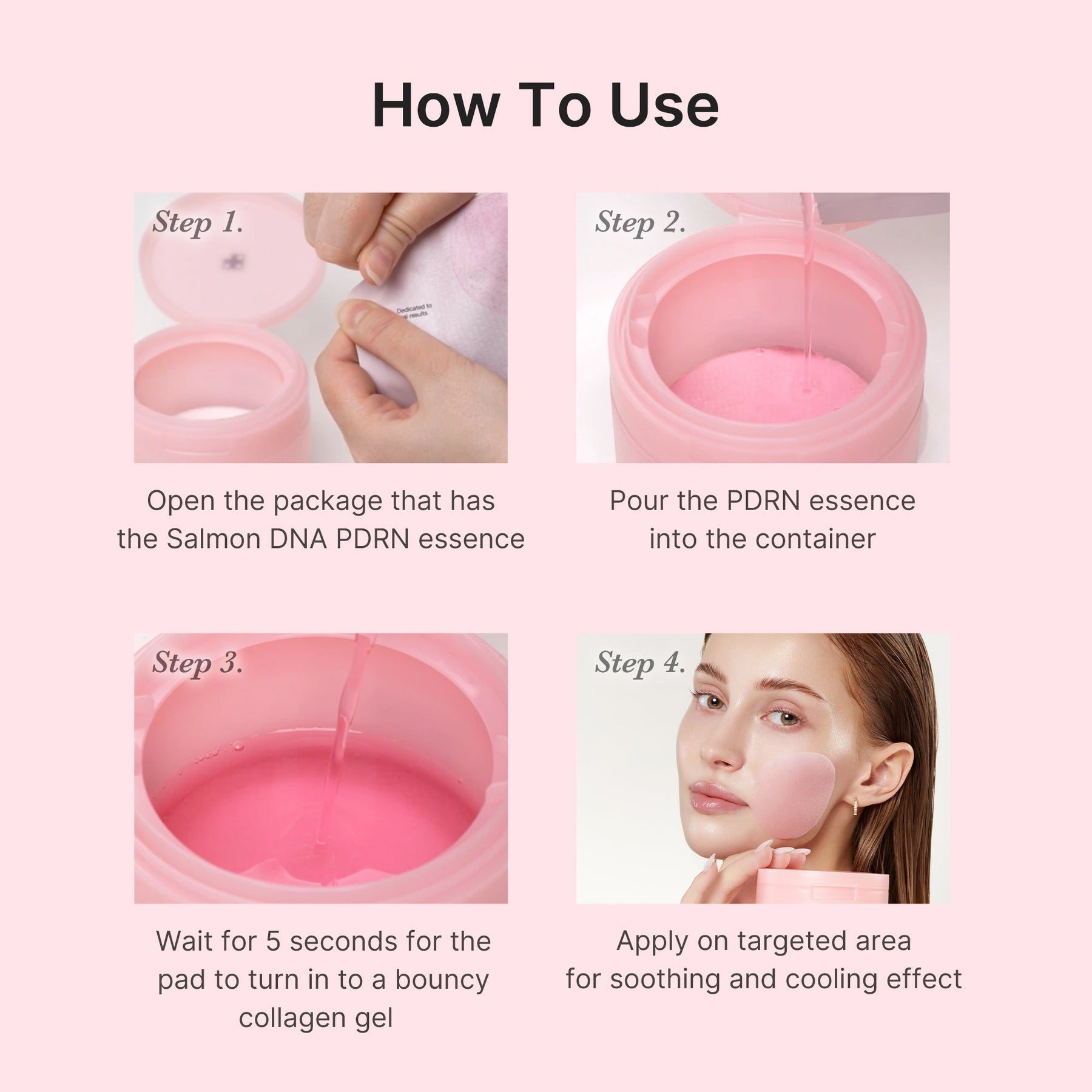 MEDICUBE Toner Pads em Gel de Colágeno PDRN Pink