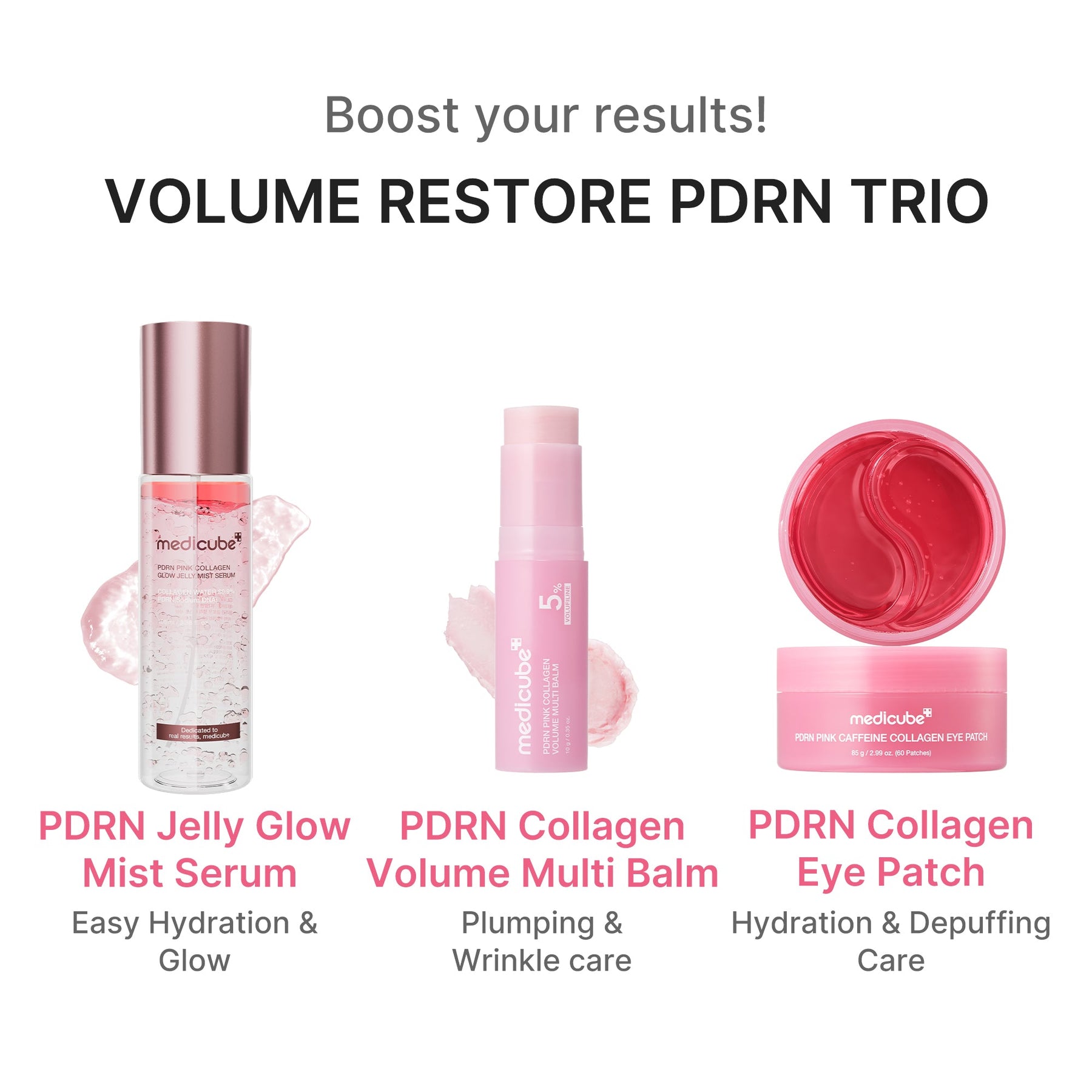 MEDICUBE Bálsamo Multiuso Volumizador de Colágeno PDRN Pink