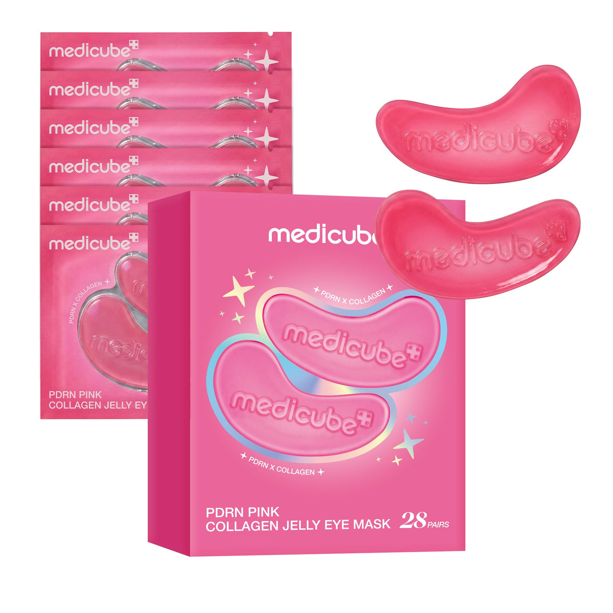 MEDICUBE Máscara em Gel para Olhos de Colágeno PDRN Pink