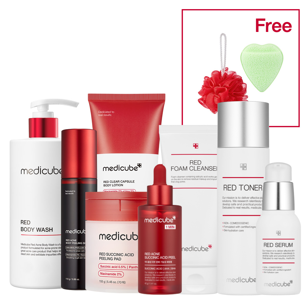 MEDICUBE Kit Ultimate Facial e Corporal Linha Red